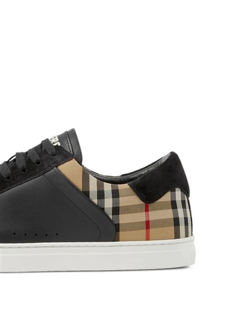 burberry vintage check print sneakers